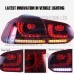 VW GOLF MK6 LED R-DESIGN SEQUENTIAL SWIPE Tail Lights Lamps Set Pair RHD